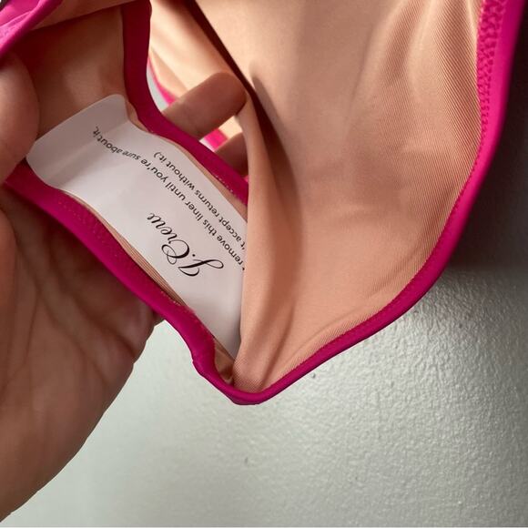 NWT J.CREW Colorblock Swimsuit DD halter bikini top & High Leg bottom Sz S M XL - Picture 9 of 16